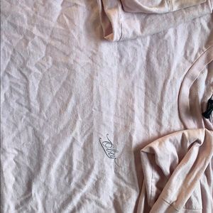 Long sleeve obey crop top.